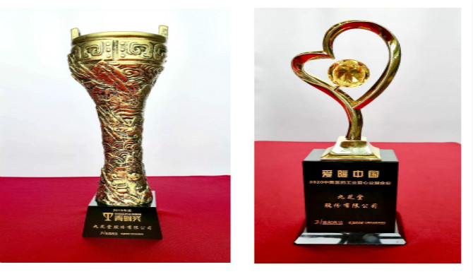 熱烈祝賀九芝堂榮獲2019年度中國醫藥市場營銷青銅獎，與“愛暖中國——2020中國醫藥工業愛心公益企業”稱號！